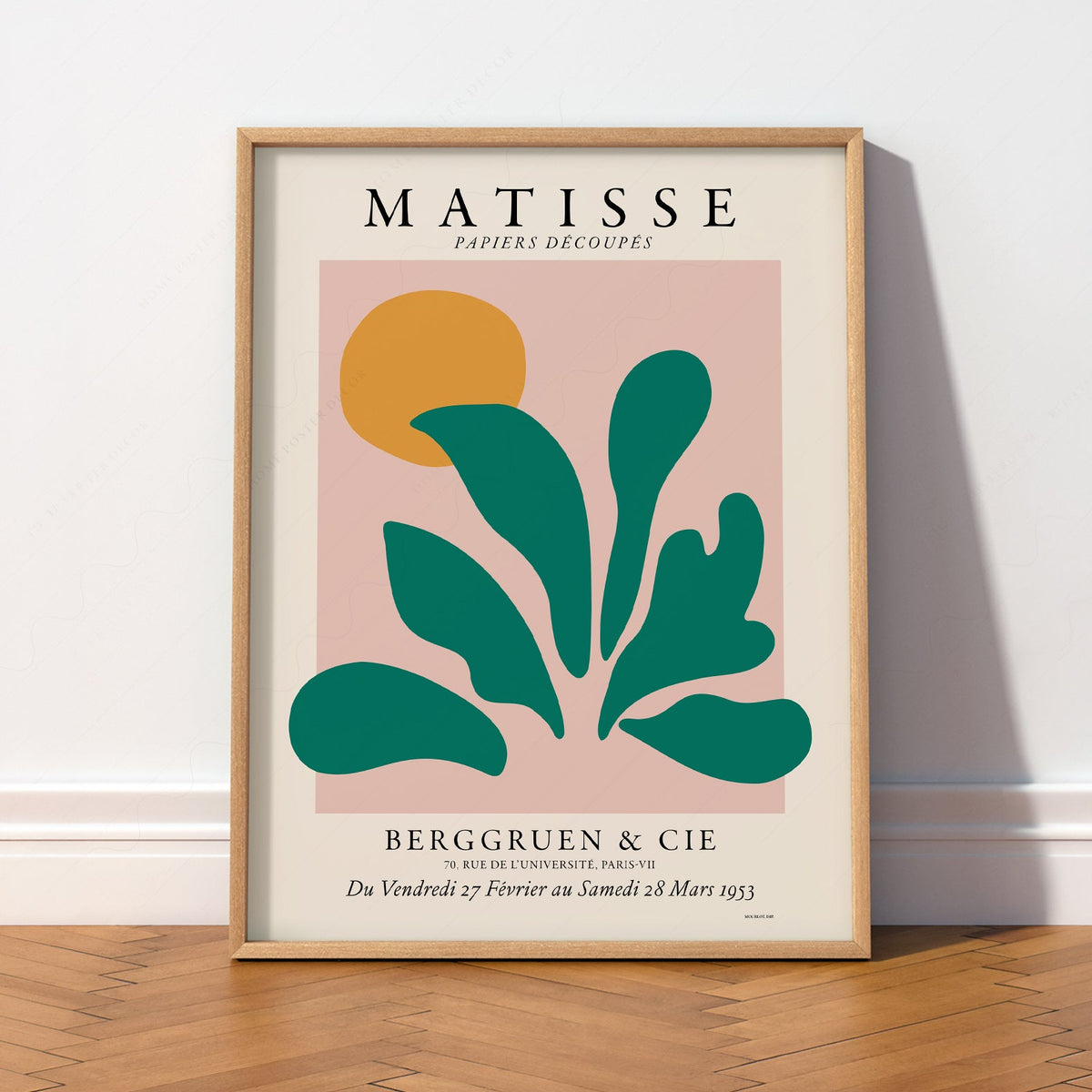 Henri Matisse Papiers Découpés Exhibition Poster – Modern Botanical Art Print