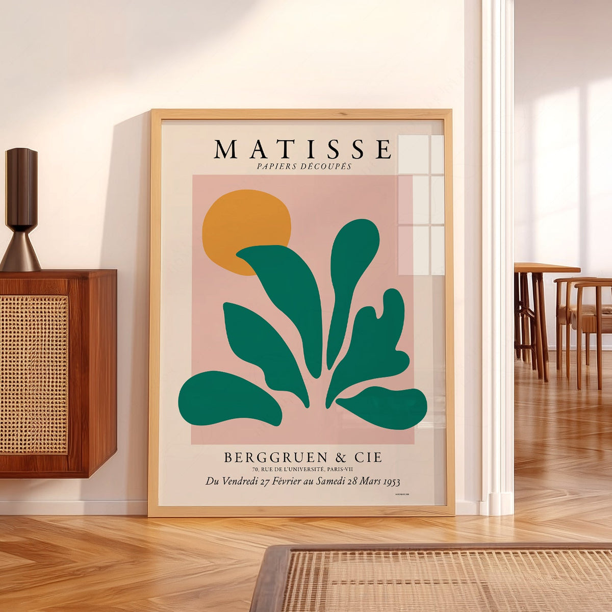 Henri Matisse Papiers Découpés Exhibition Poster – Modern Botanical Art Print