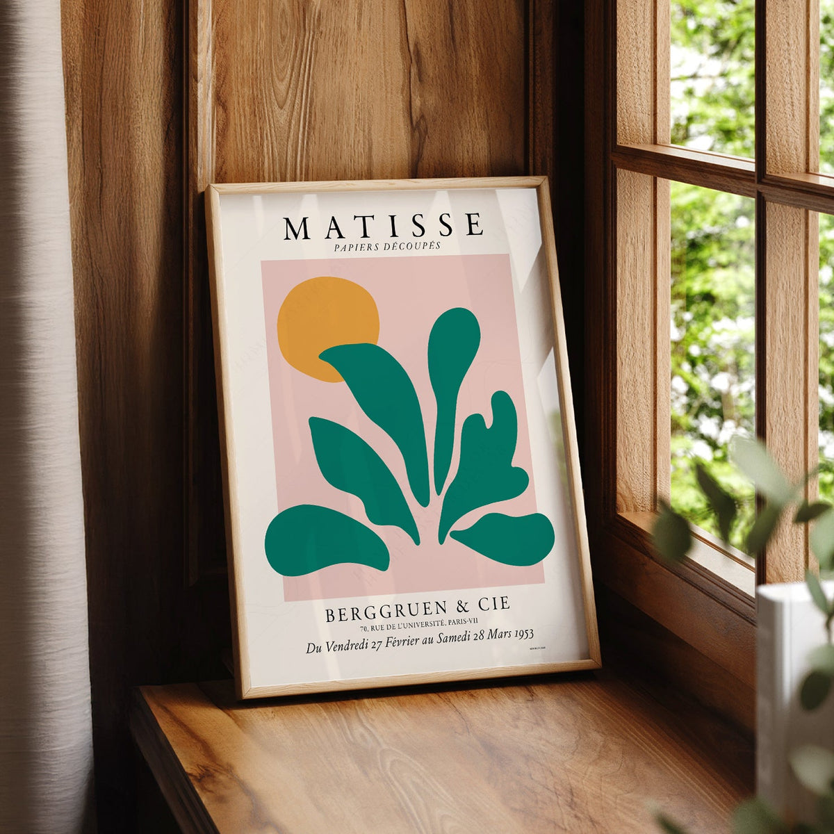 Henri Matisse Papiers Découpés Exhibition Poster – Modern Botanical Art Print