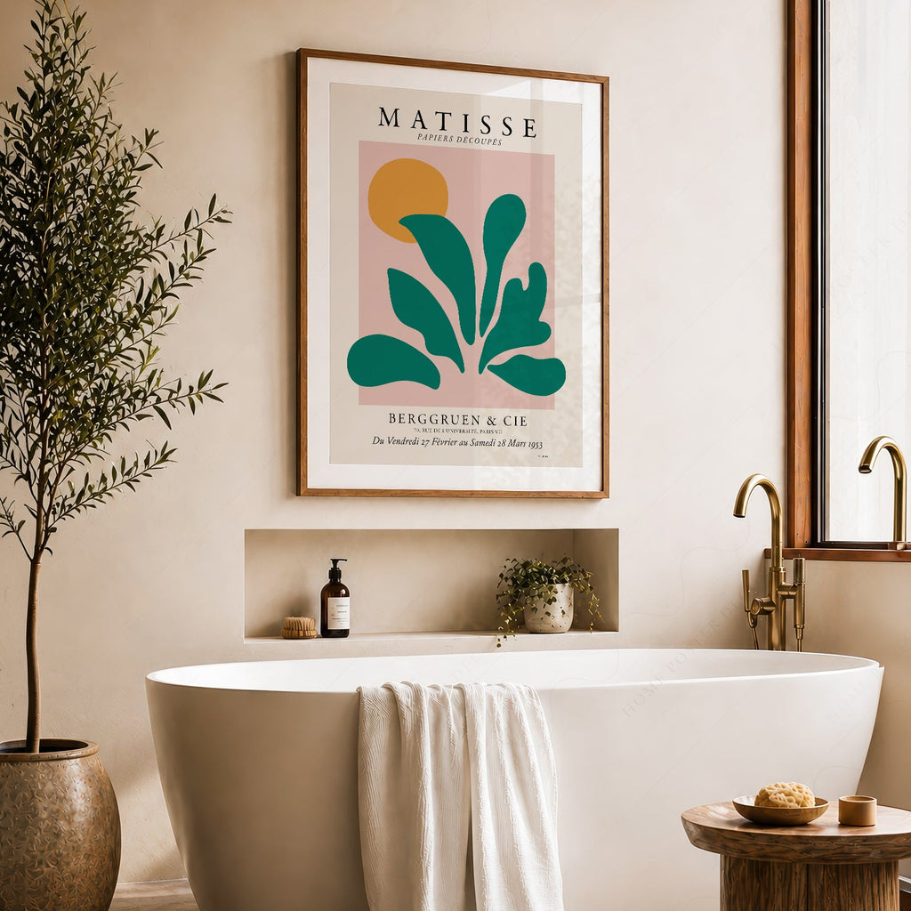 Henri Matisse Papiers Découpés Exhibition Poster – Modern Botanical Art Print