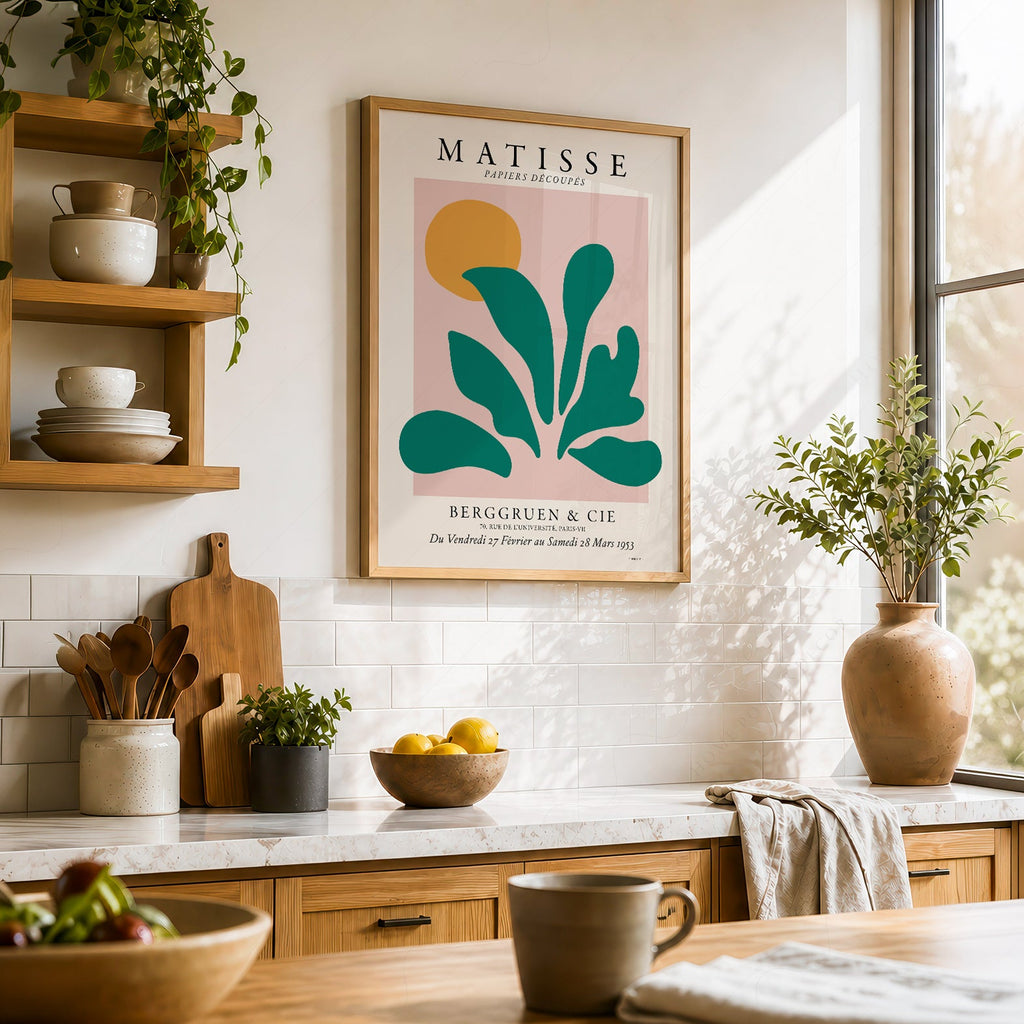 Henri Matisse Papiers Découpés Exhibition Poster – Modern Botanical Art Print