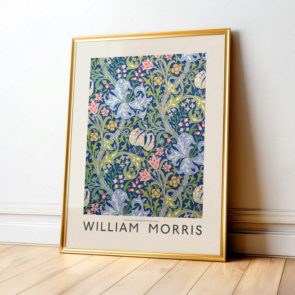 William Morris Golden Lily Art Print – Botanical Wall Art Poster