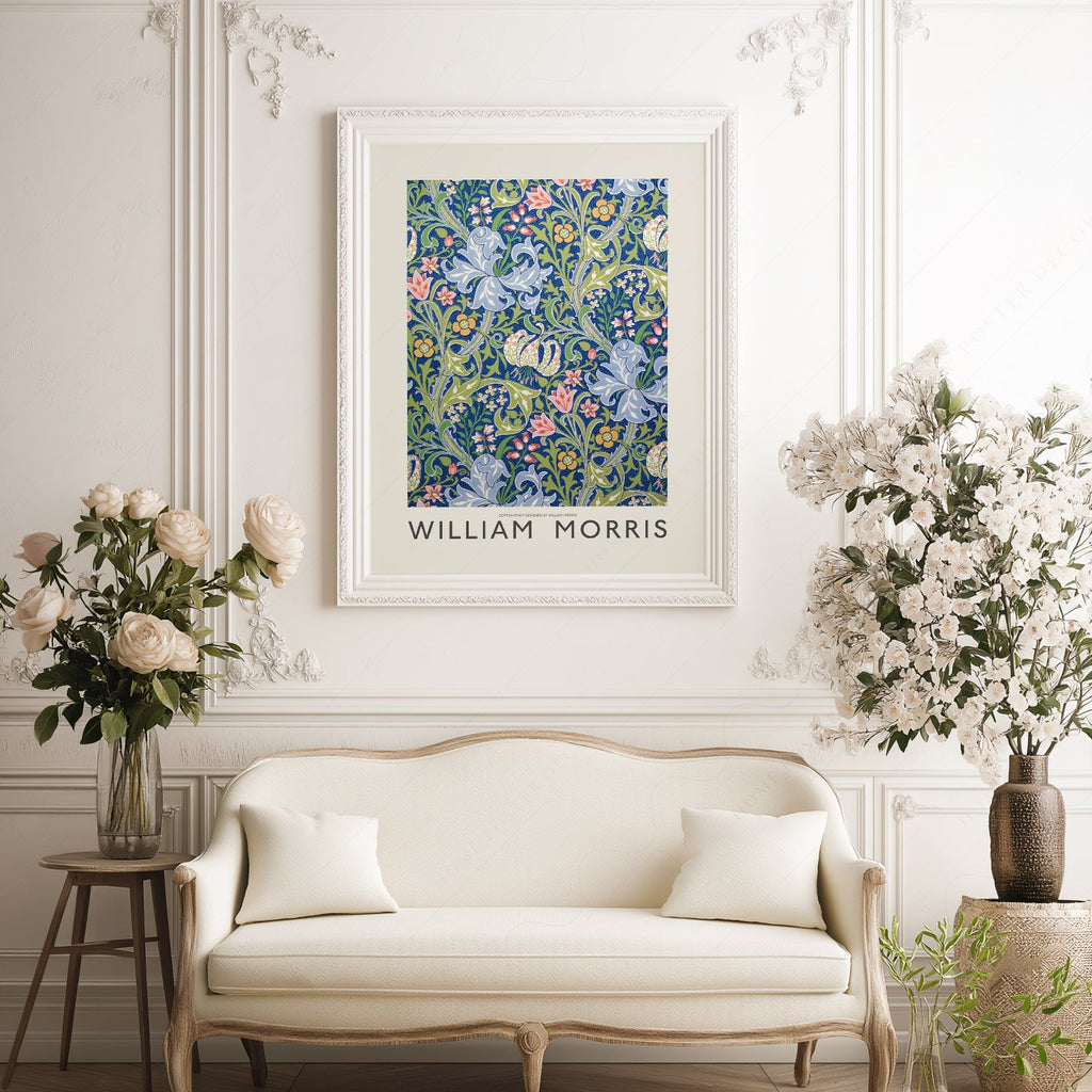 William Morris Golden Lily Art Print – Botanical Wall Art Poster