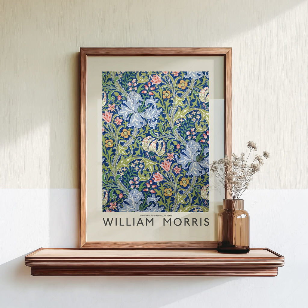 William Morris Golden Lily Art Print – Botanical Wall Art Poster