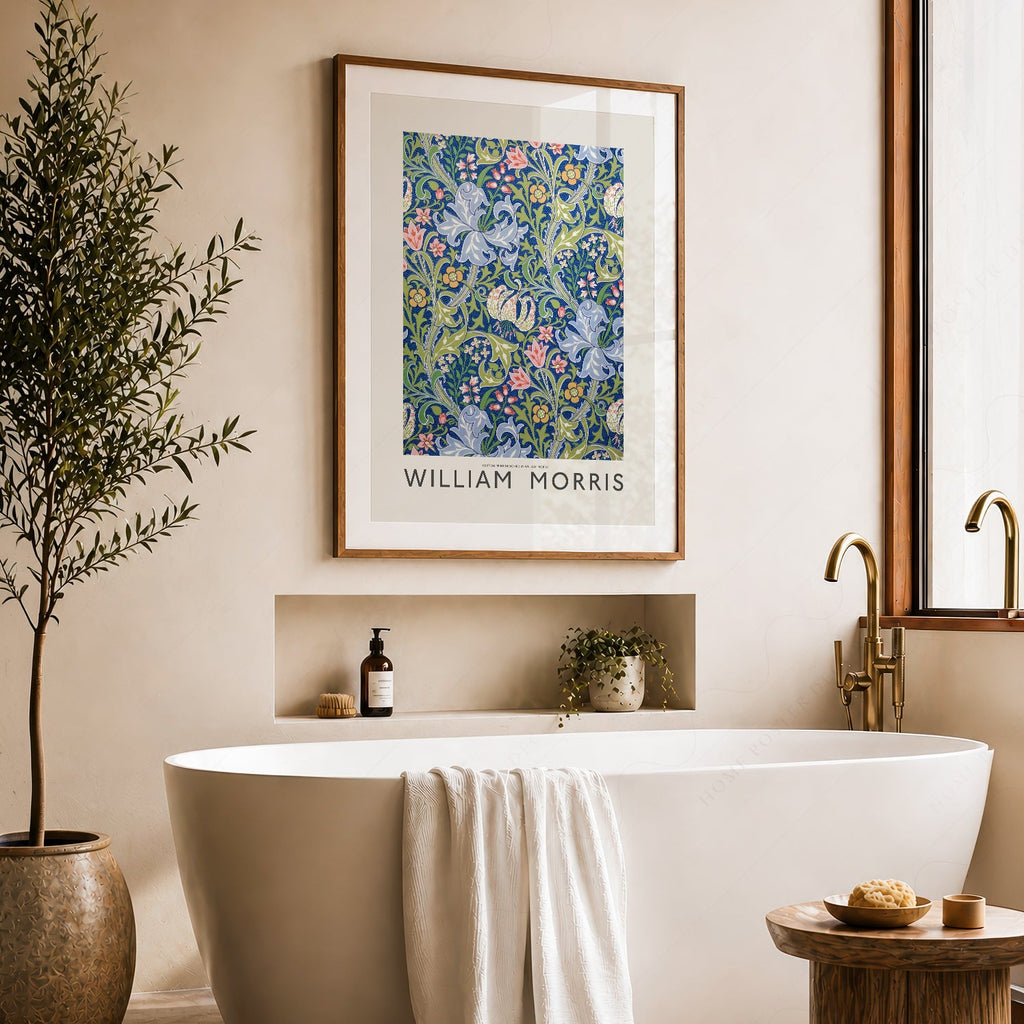 William Morris Golden Lily Art Print – Botanical Wall Art Poster
