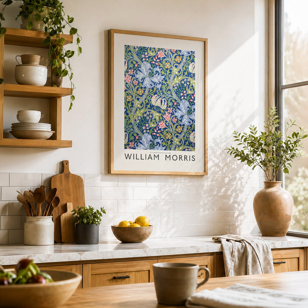 William Morris Golden Lily Art Print – Botanical Wall Art Poster