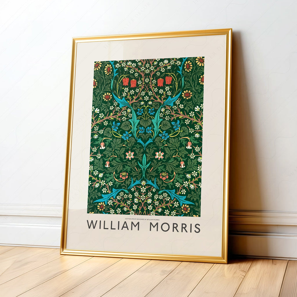 William Morris Blackthorn Art Print – Arts and Crafts Floral Poster