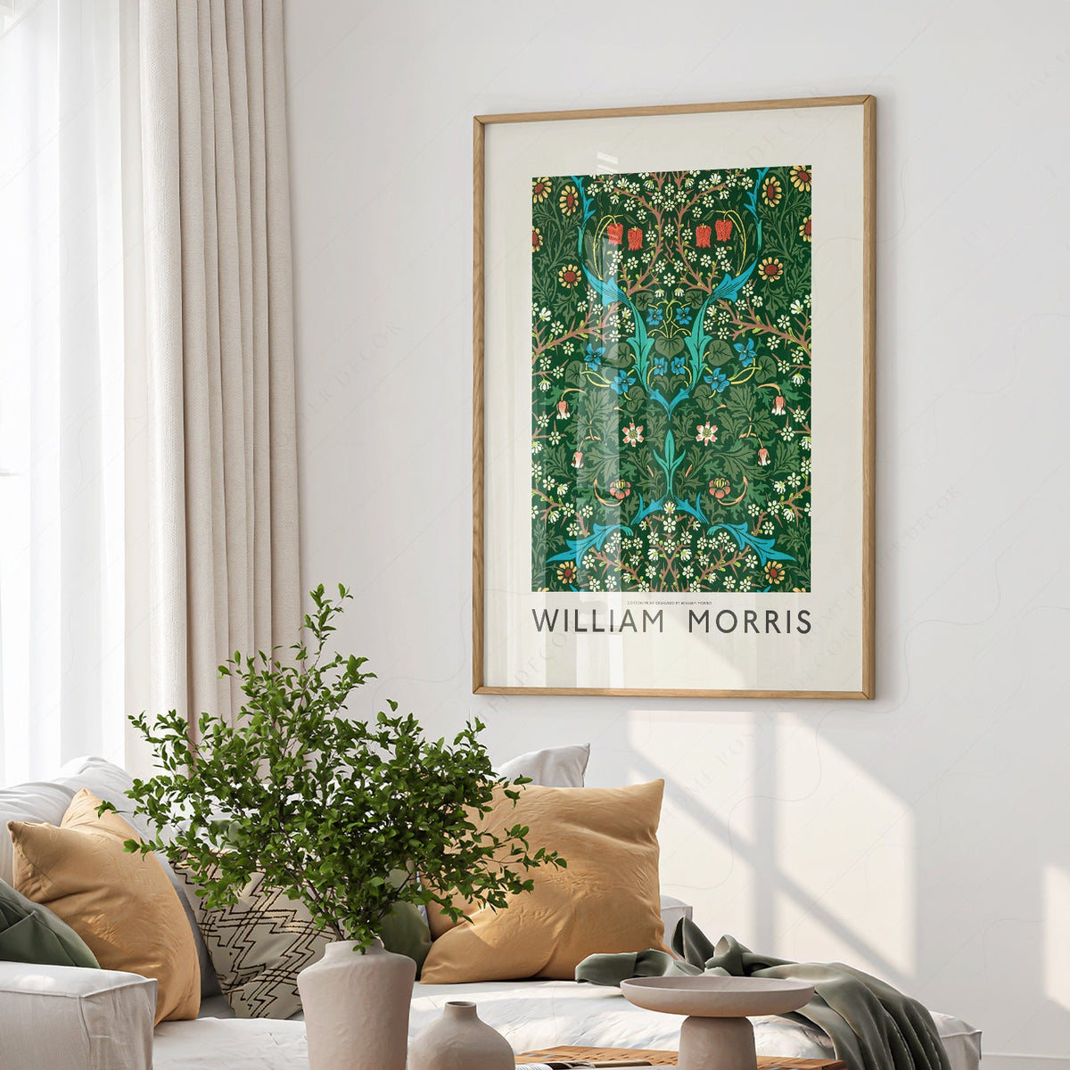 William Morris Blackthorn Art Print – Arts and Crafts Floral Poster