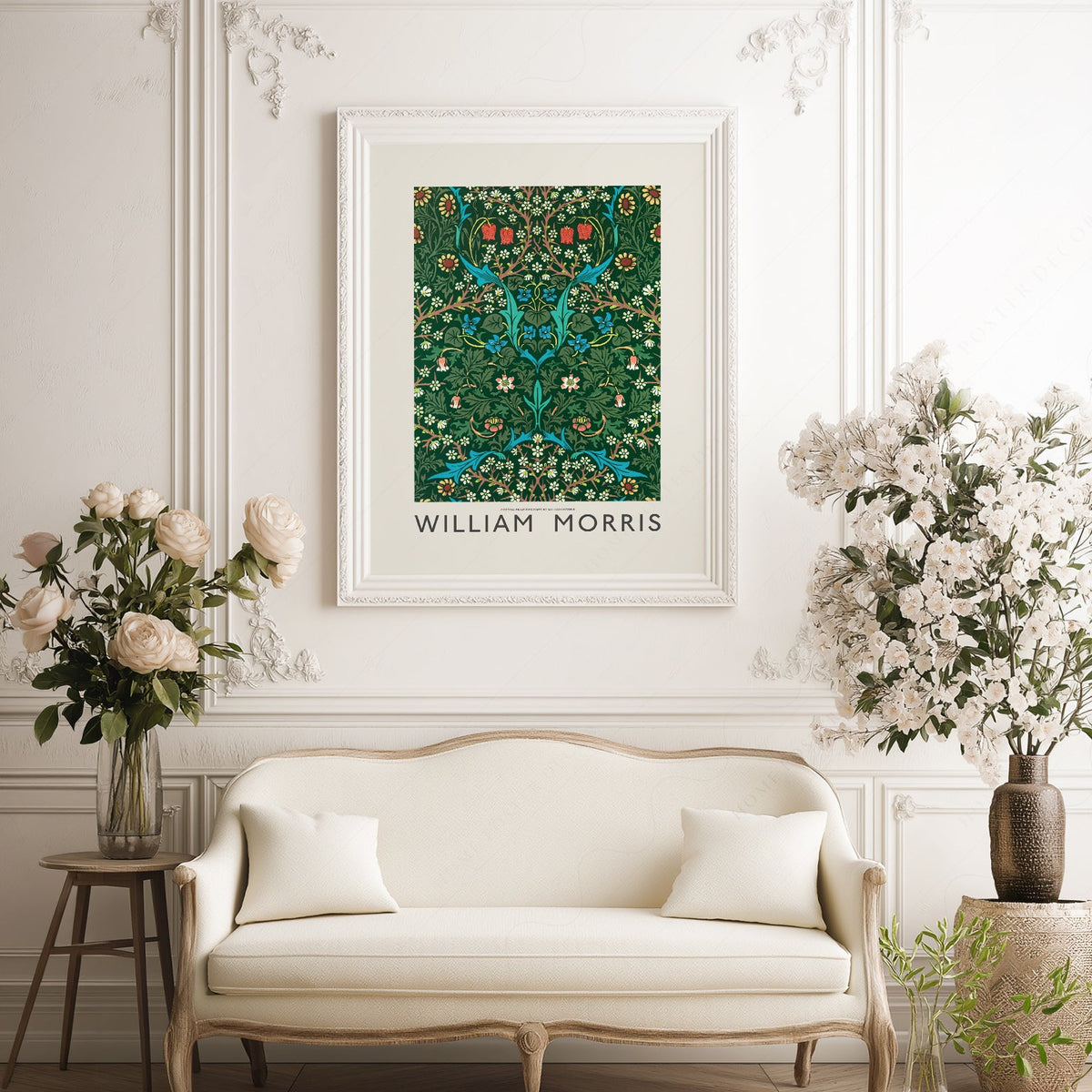 William Morris Blackthorn Art Print – Arts and Crafts Floral Poster