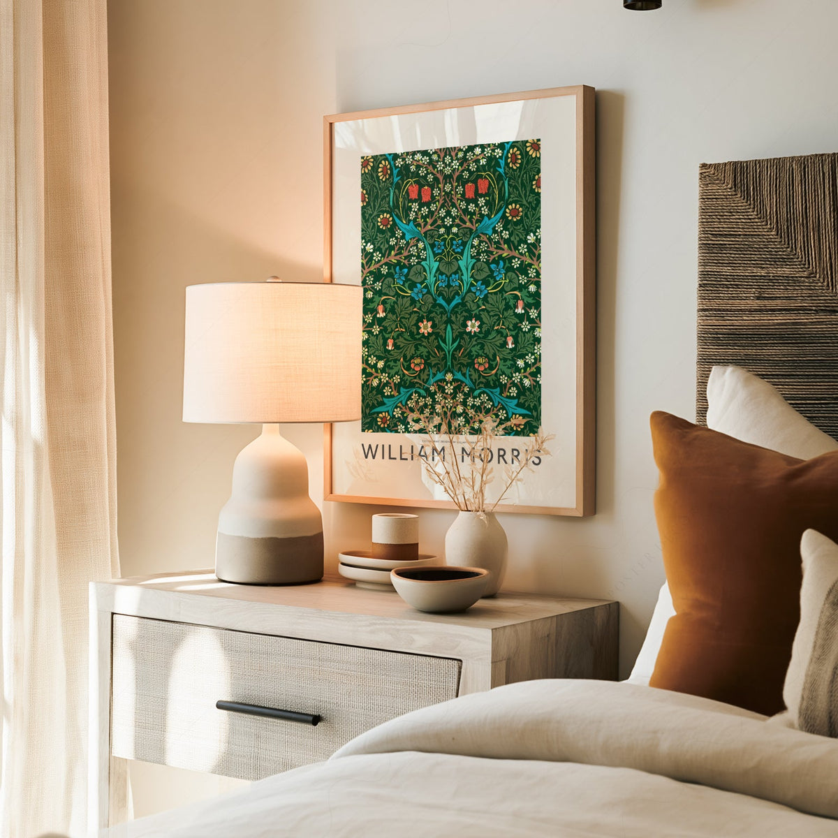 William Morris Blackthorn Art Print – Arts and Crafts Floral Poster