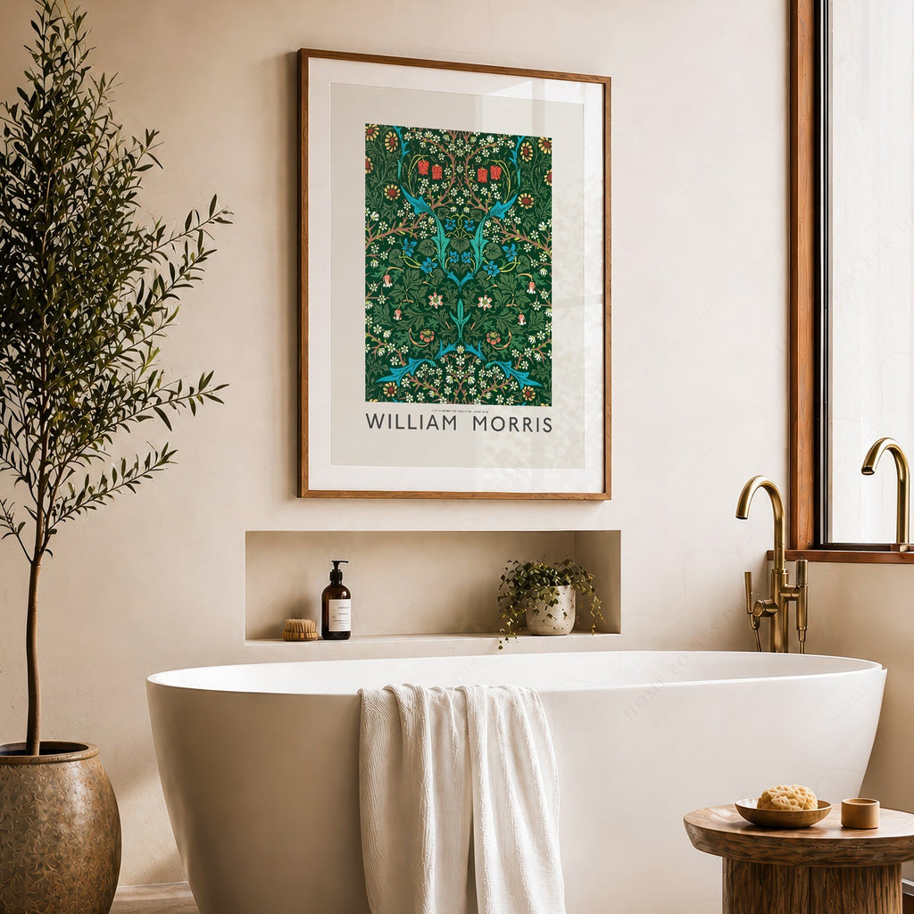 William Morris Blackthorn Art Print – Arts and Crafts Floral Poster