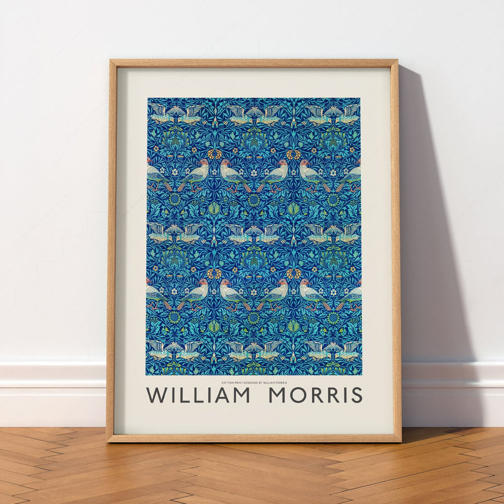 William Morris Bird Pattern Art Print – Arts and Crafts Wall Decor