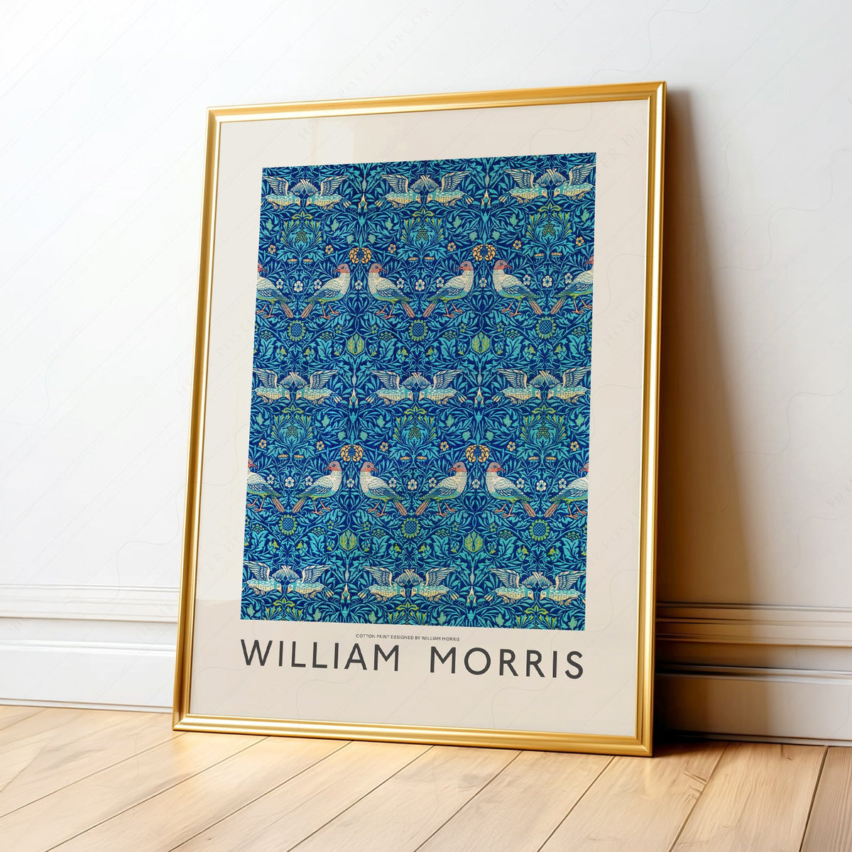 William Morris Bird Pattern Art Print – Arts and Crafts Wall Decor
