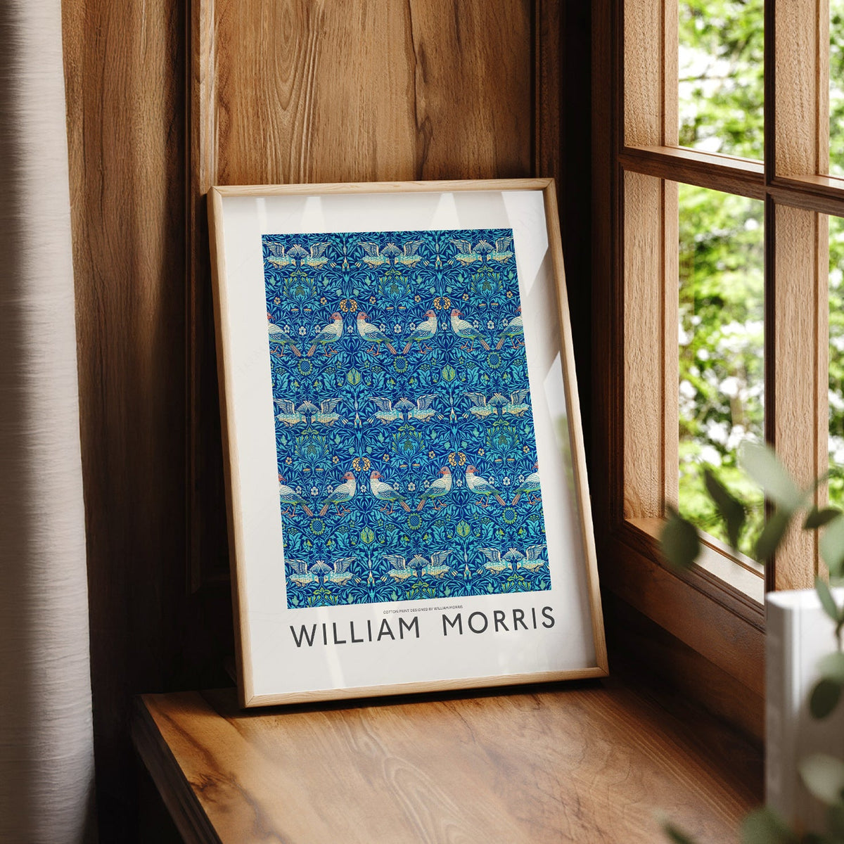 William Morris Bird Pattern Art Print – Arts and Crafts Wall Decor