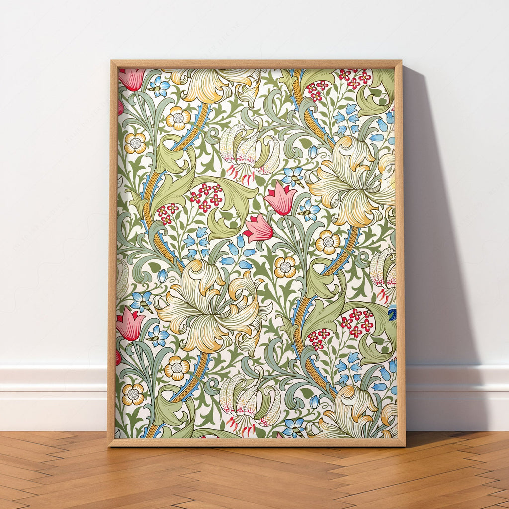 William Morris Golden Lily Art Print – Floral Wall Art