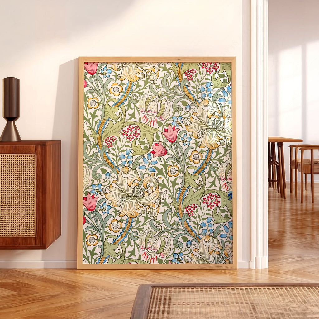 William Morris Golden Lily Art Print – Floral Wall Art