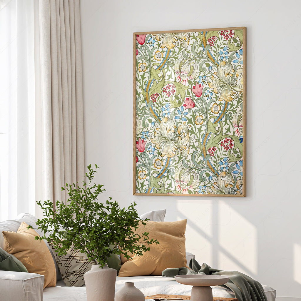 William Morris Golden Lily Art Print – Floral Wall Art