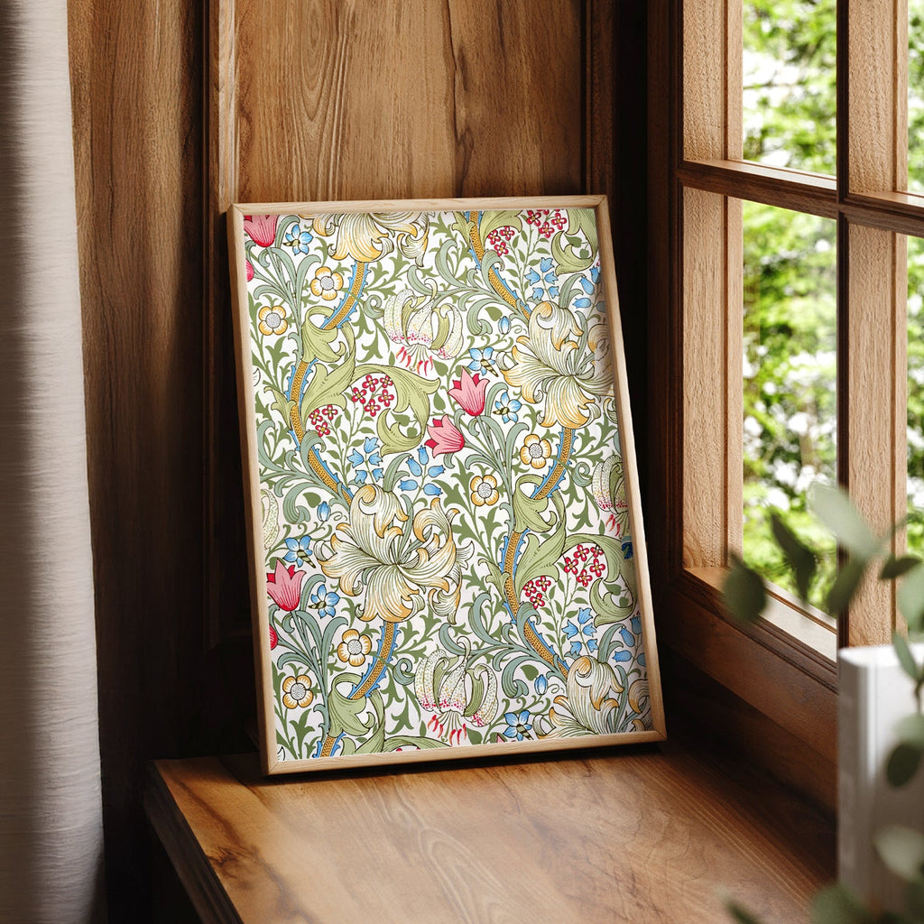 William Morris Golden Lily Art Print – Floral Wall Art