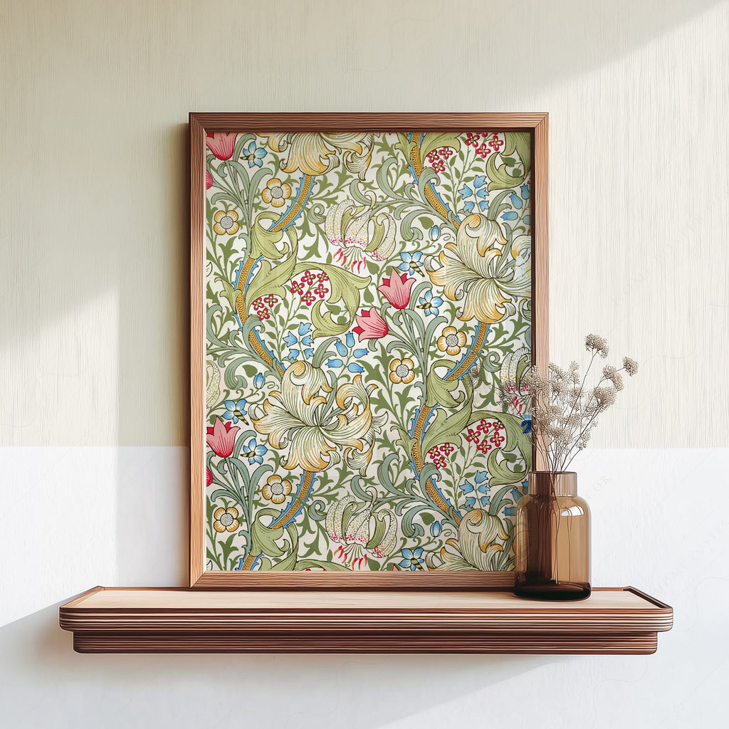 William Morris Golden Lily Art Print – Floral Wall Art