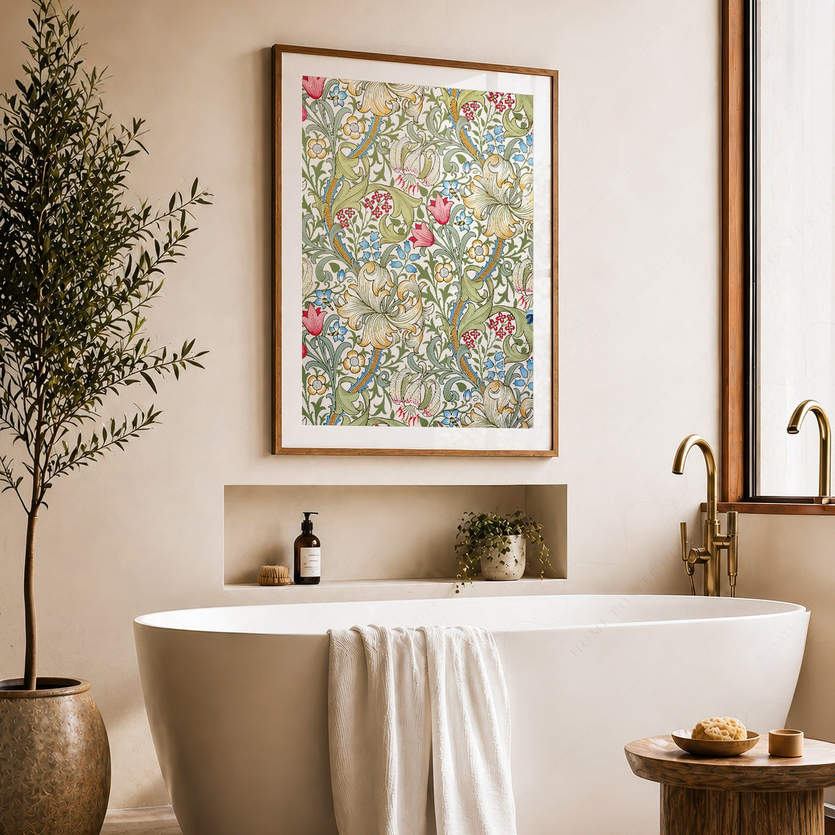 William Morris Golden Lily Art Print – Floral Wall Art