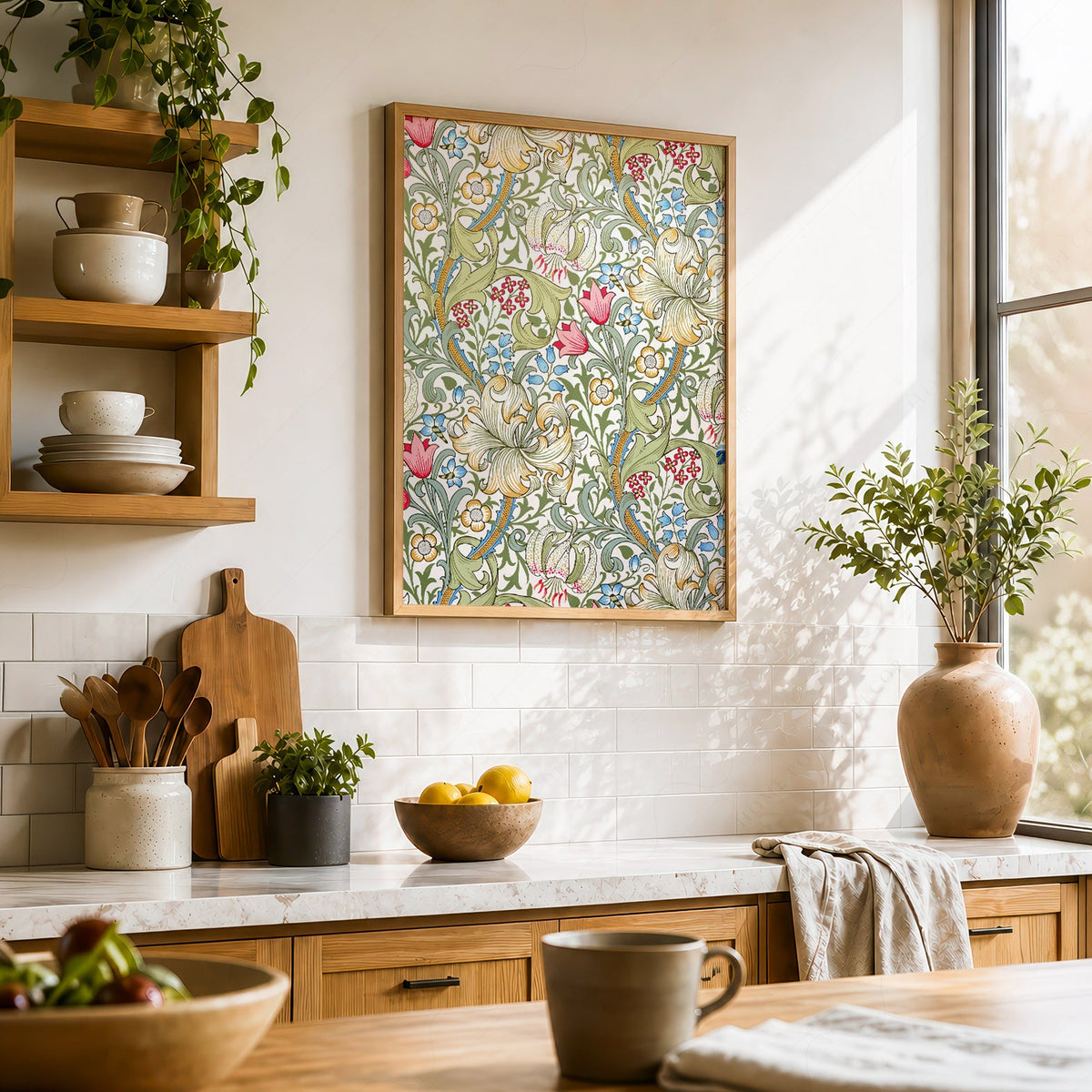 William Morris Golden Lily Art Print – Floral Wall Art