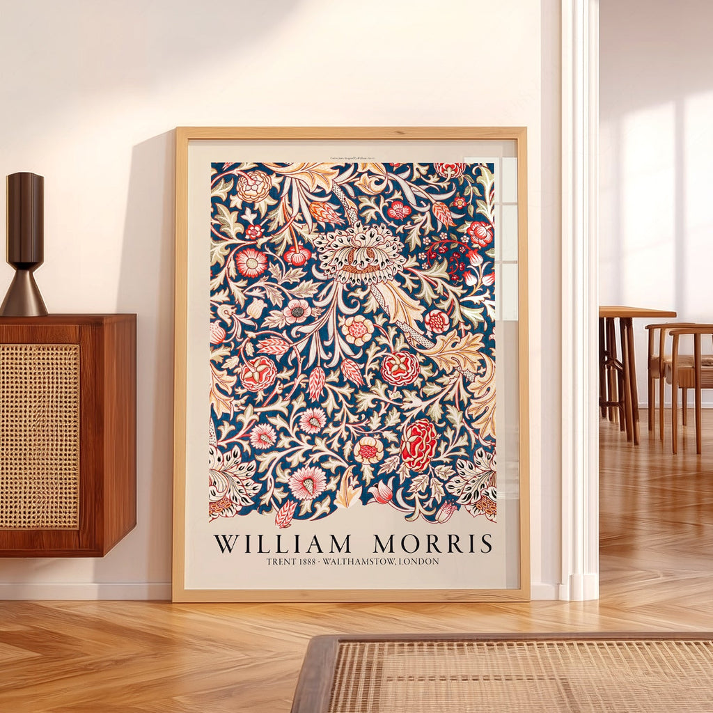 William Morris ,Trent Pattern Art Print – Arts & Crafts Movement Decor