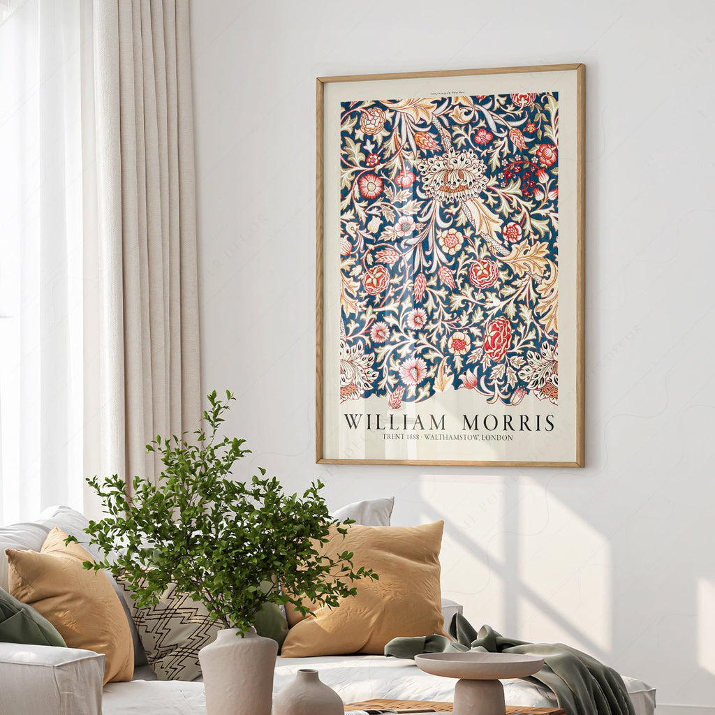 William Morris ,Trent Pattern Art Print – Arts & Crafts Movement Decor