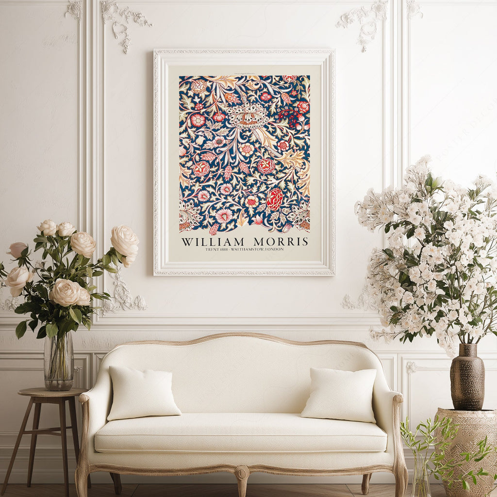 William Morris ,Trent Pattern Art Print – Arts & Crafts Movement Decor