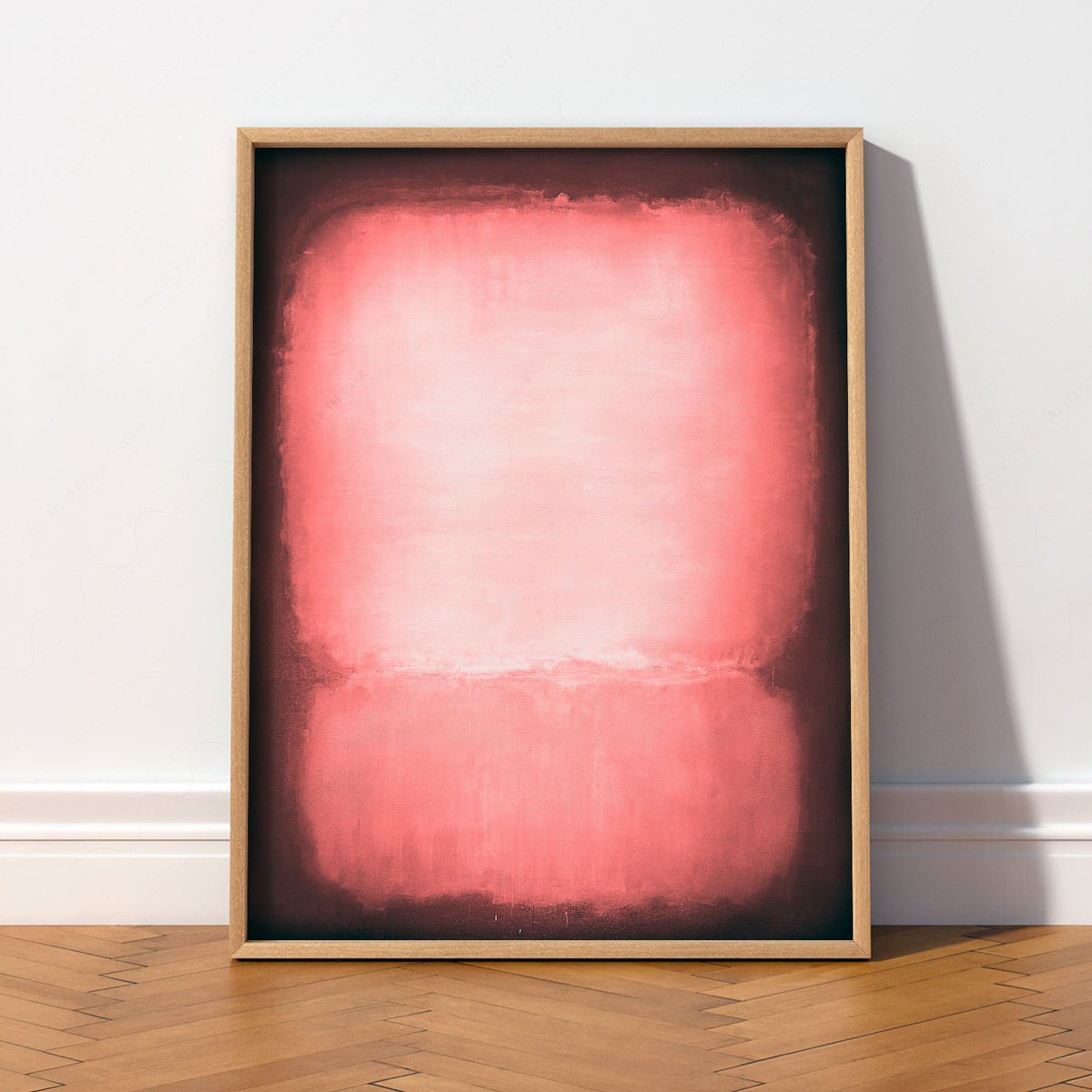Mark Rothko Untitled Pink and Black Art Print – Abstract Wall Decor