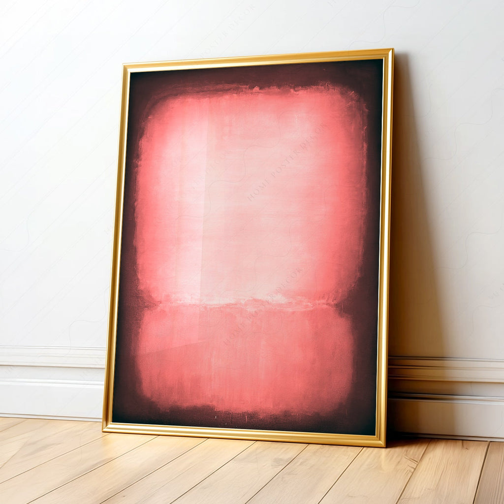 Mark Rothko Untitled Pink and Black Art Print – Abstract Wall Decor
