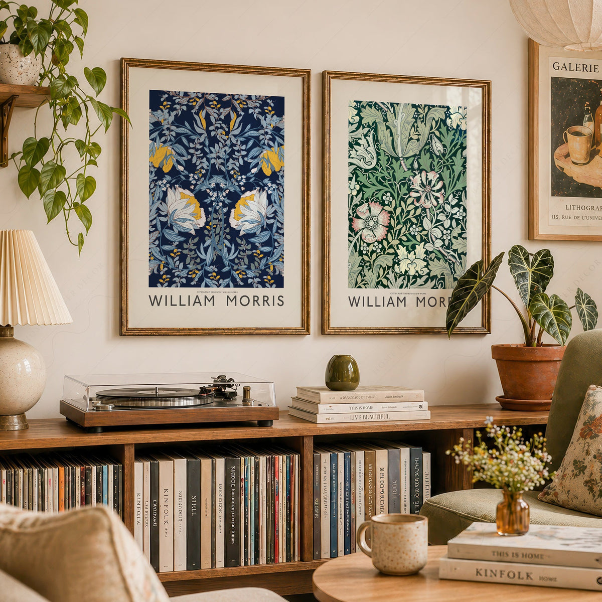 William Morris Floral Set of 2 Prints – Arts and Crafts Wall Art