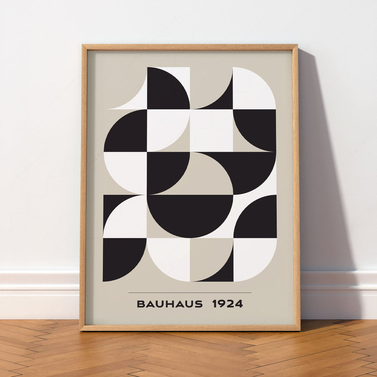 Bauhaus 1924 Geometric Art Print – Mid-Century Modern Wall Decor