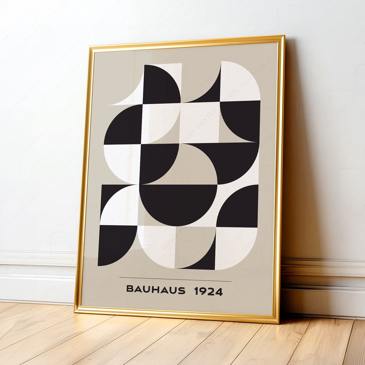 Bauhaus 1924 Geometric Art Print – Mid-Century Modern Wall Decor