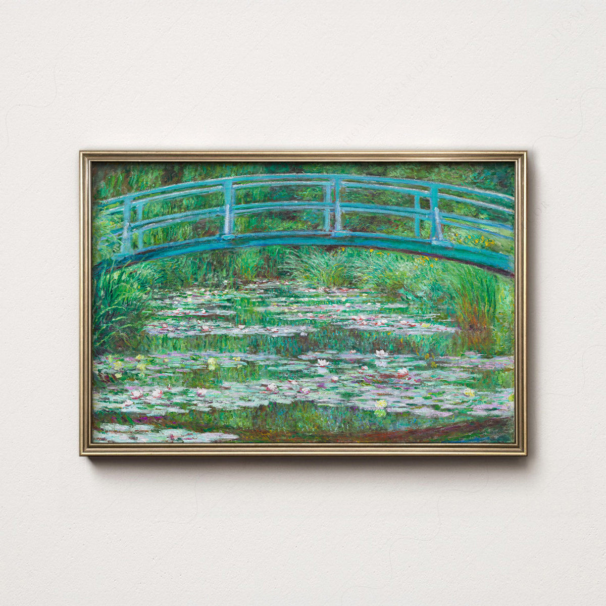 Claude Monet - Bridge over a Pond of Water Lilies - Museum Art Print