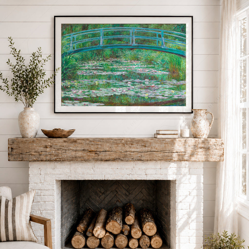 Claude Monet - Bridge over a Pond of Water Lilies - Museum Art Print