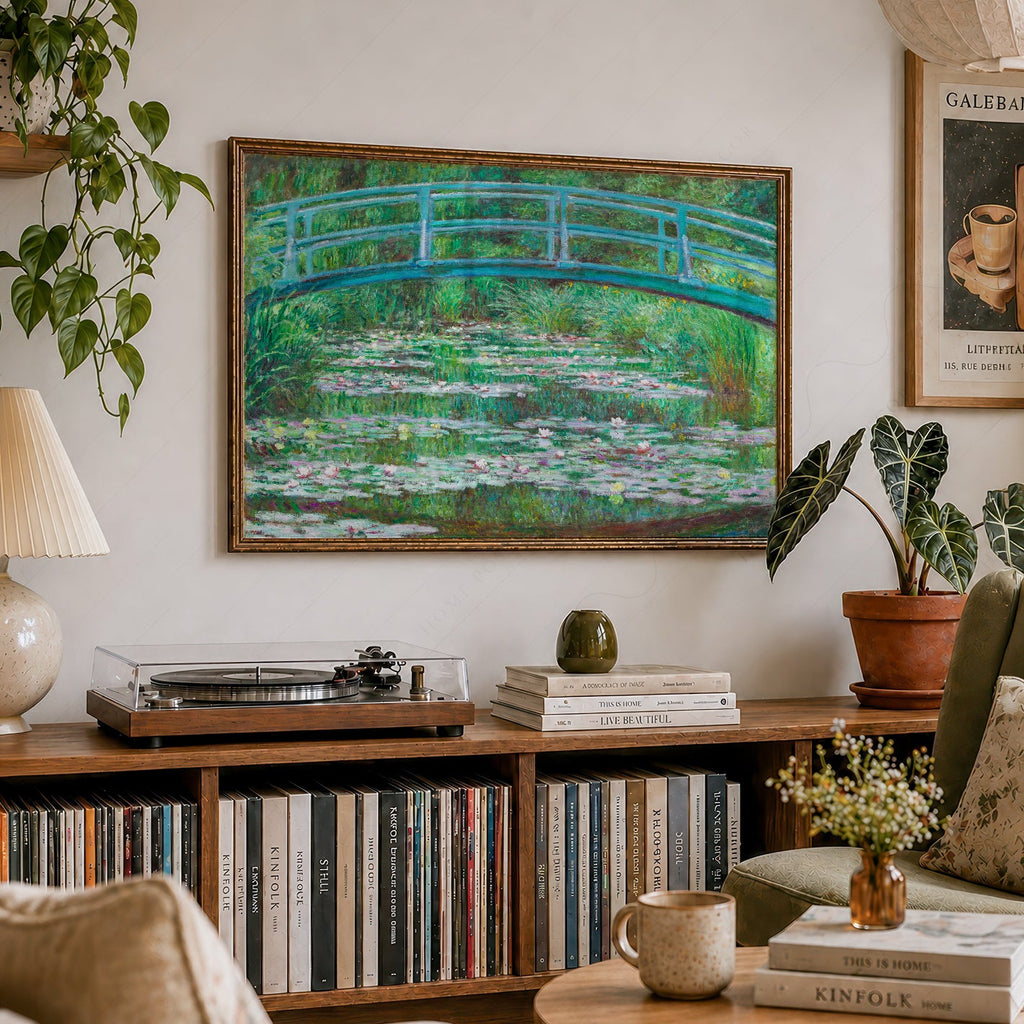Claude Monet - Bridge over a Pond of Water Lilies - Museum Art Print