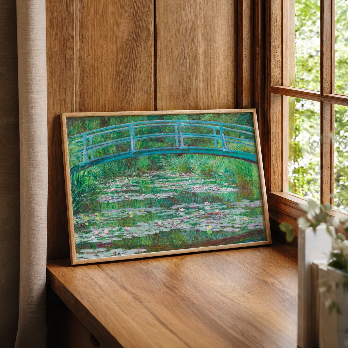 Claude Monet - Bridge over a Pond of Water Lilies - Museum Art Print