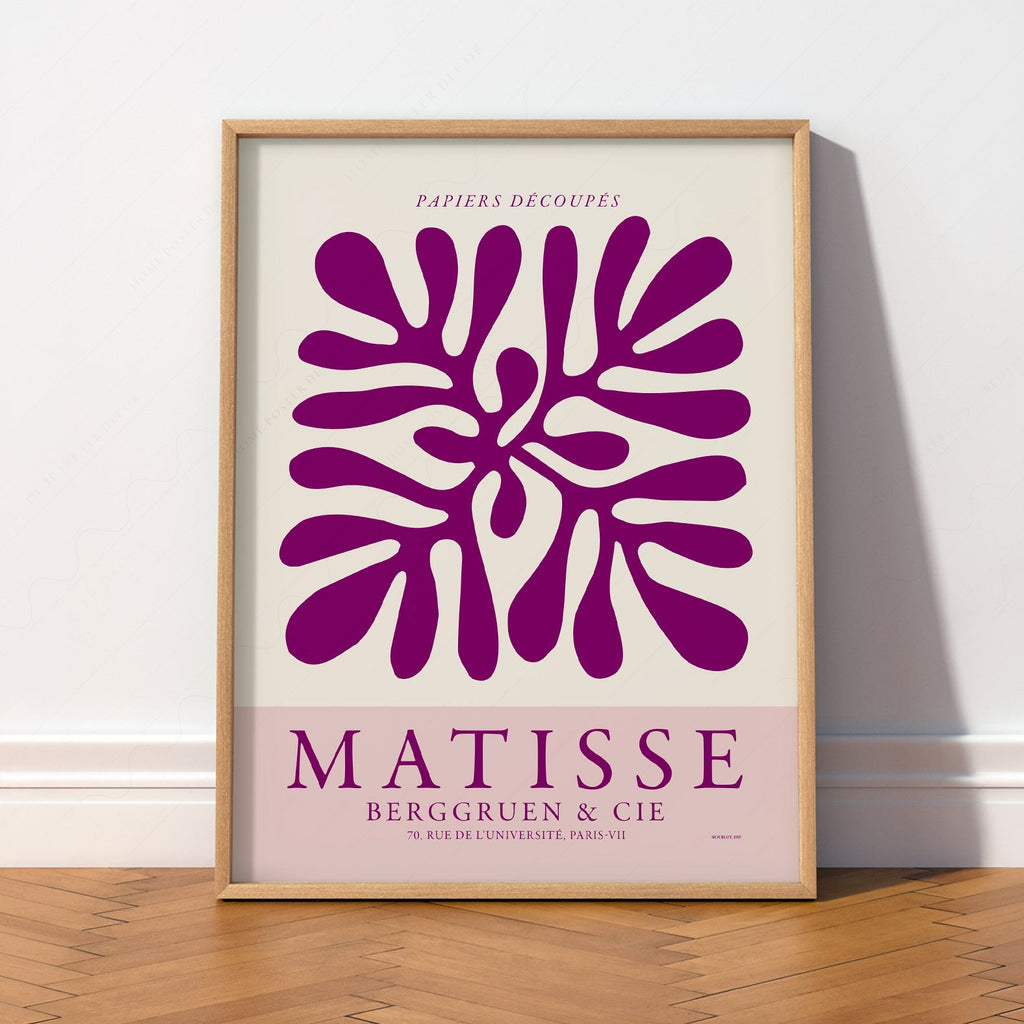 Estampe d'exposition Henri Matisse Papiers Découpés – Art mural moderne