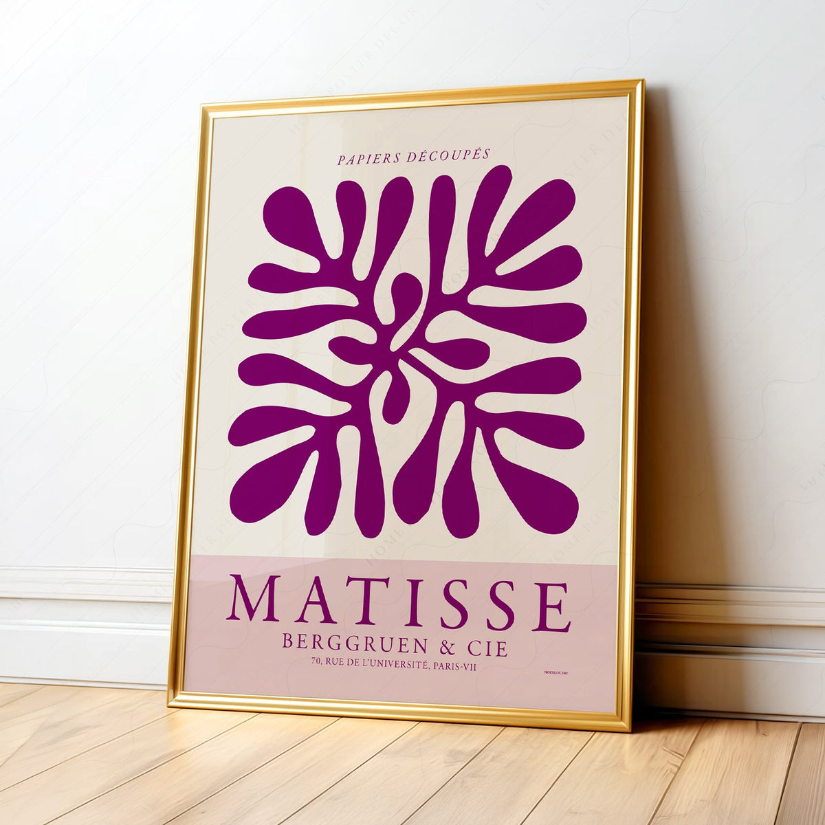 Estampe d'exposition Henri Matisse Papiers Découpés – Art mural moderne