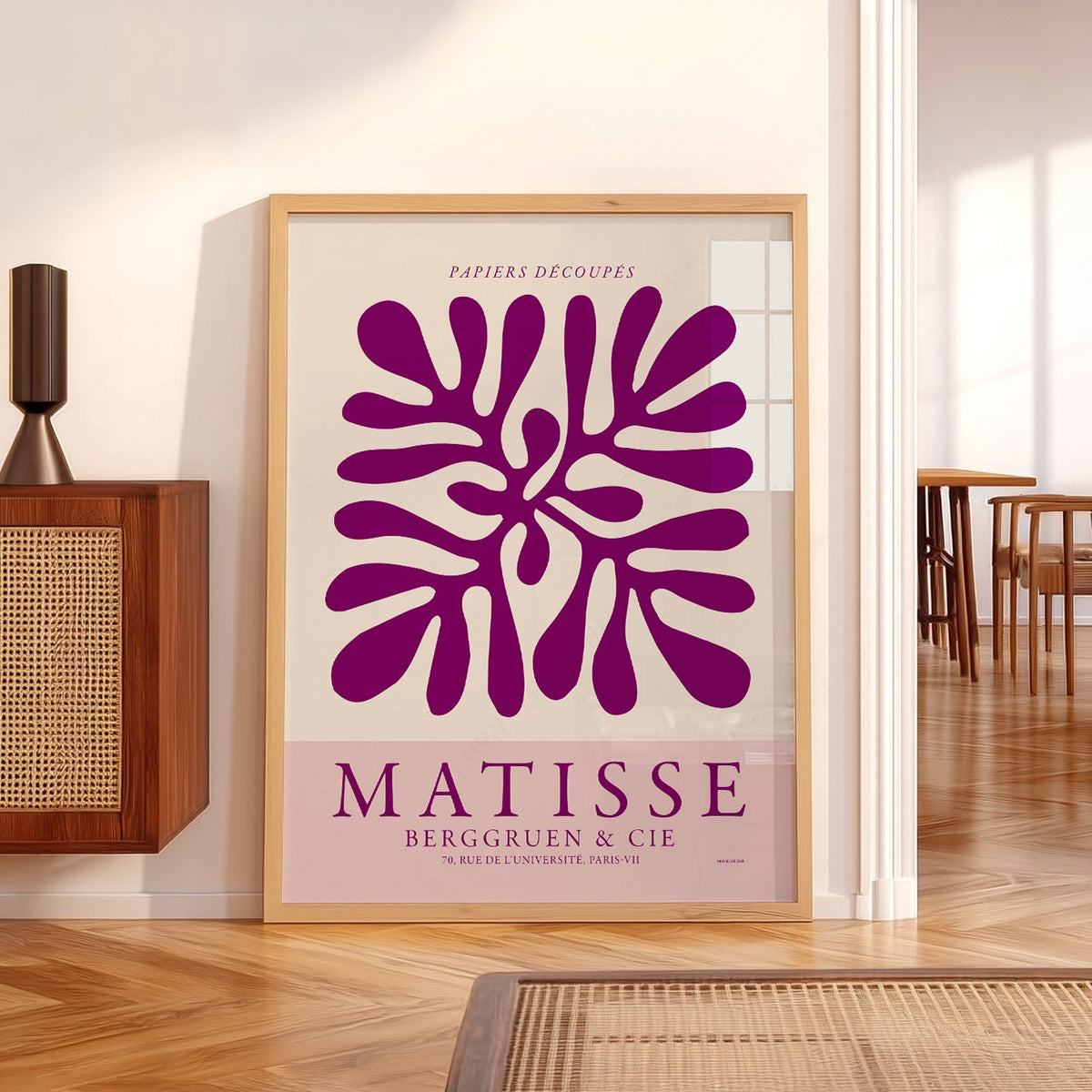 Estampe d'exposition Henri Matisse Papiers Découpés – Art mural moderne