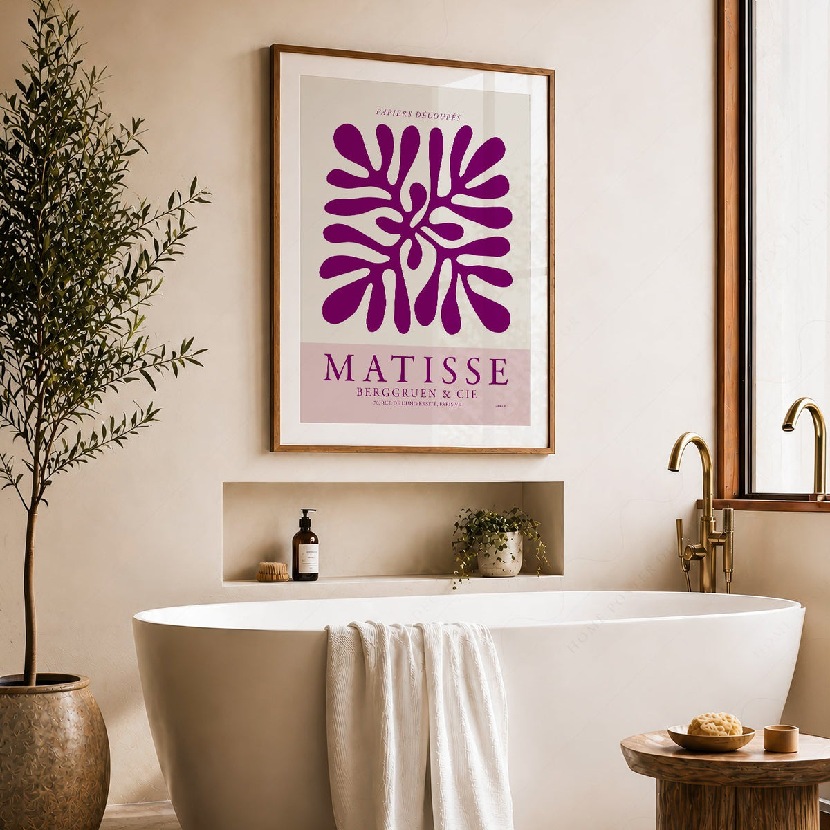 Estampe d'exposition Henri Matisse Papiers Découpés – Art mural moderne
