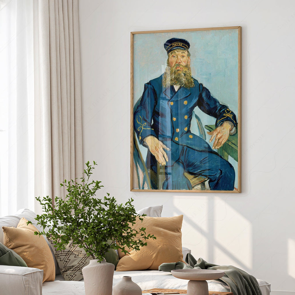 Van Gogh The Postman Joseph Roulin Art Print – Famous Painting Wall Art