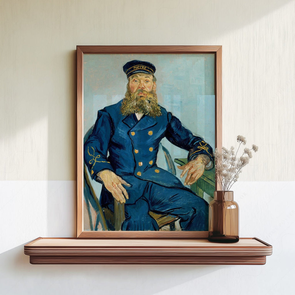 Van Gogh The Postman Joseph Roulin Art Print – Famous Painting Wall Art
