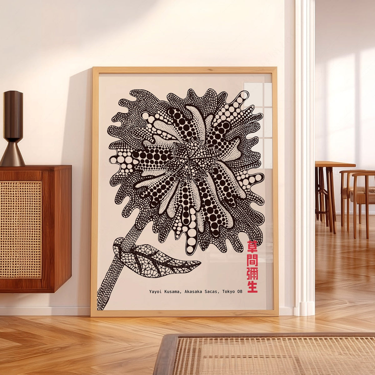 Yayoi Kusama  Flower Print – Contemporary Japanese Wall Art