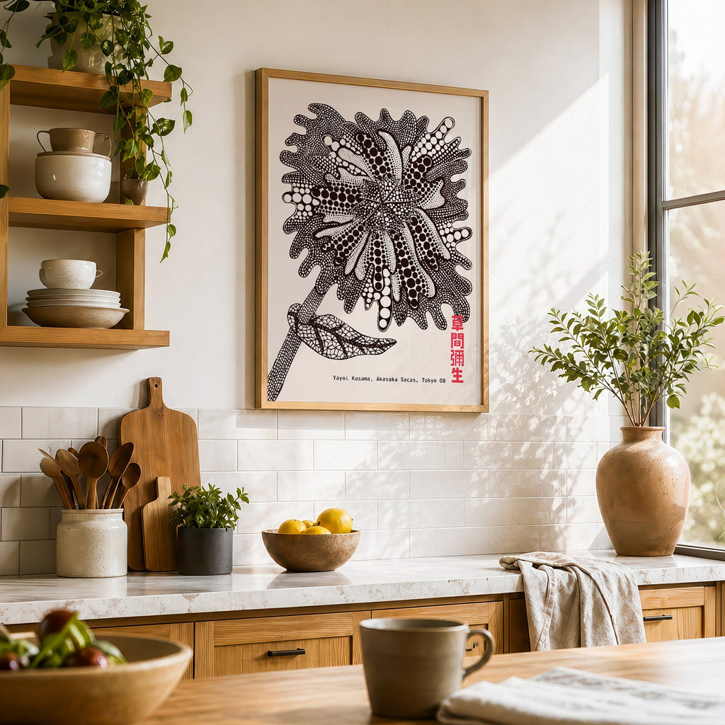 Yayoi Kusama  Flower Print – Contemporary Japanese Wall Art