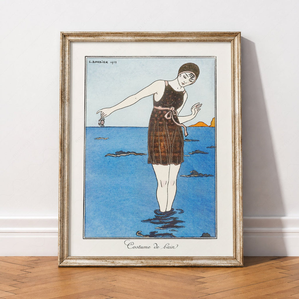 George Barbier Costume de Bain Art Print – Art Deco Fashion Poster