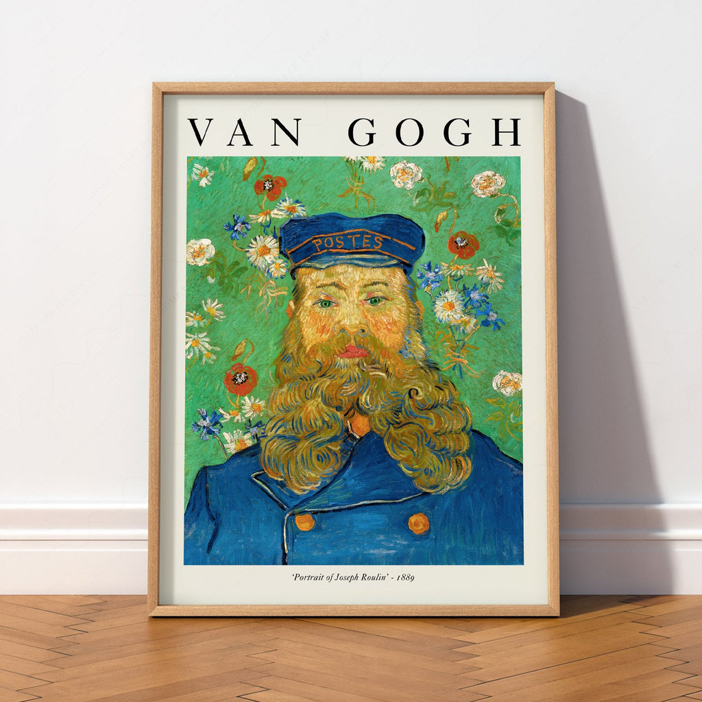 Van Gogh Portrait of Joseph Roulin Art Print – Famous Painting Wall Decor