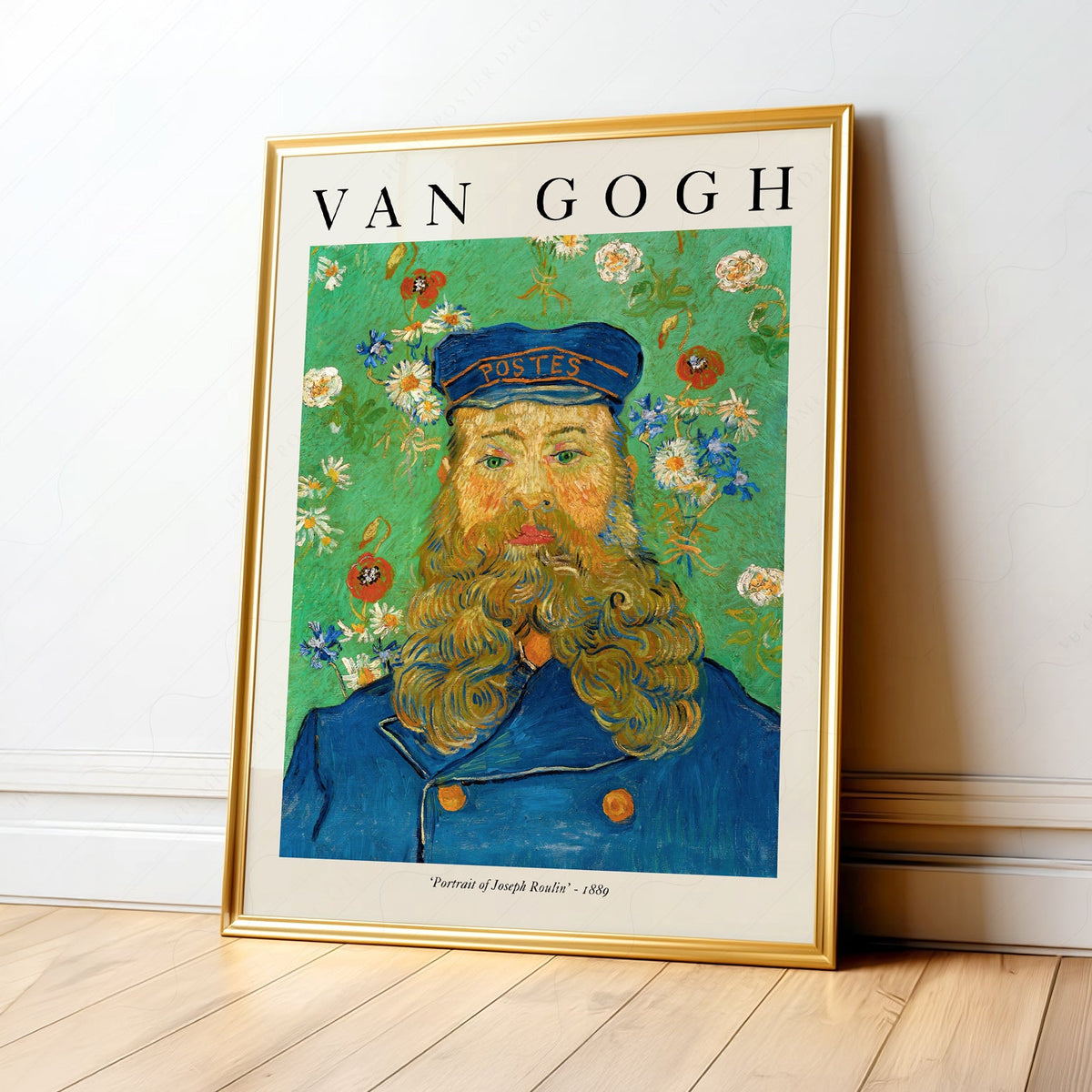 Van Gogh Portrait of Joseph Roulin Art Print – Famous Painting Wall Decor