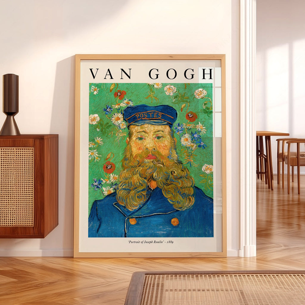 Van Gogh Portrait of Joseph Roulin Art Print – Famous Painting Wall Decor