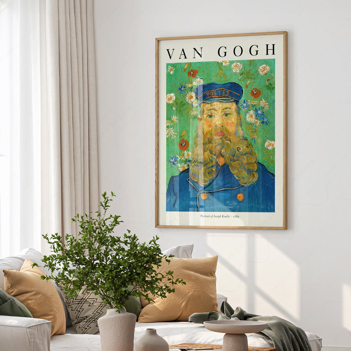 Van Gogh Portrait of Joseph Roulin Art Print – Famous Painting Wall Decor